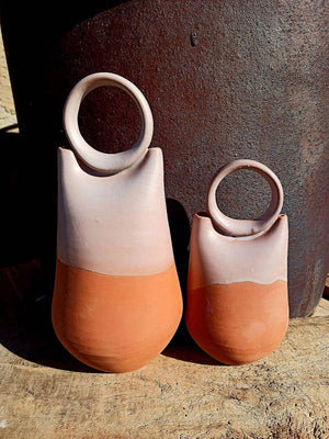 Traditional hoop vase.