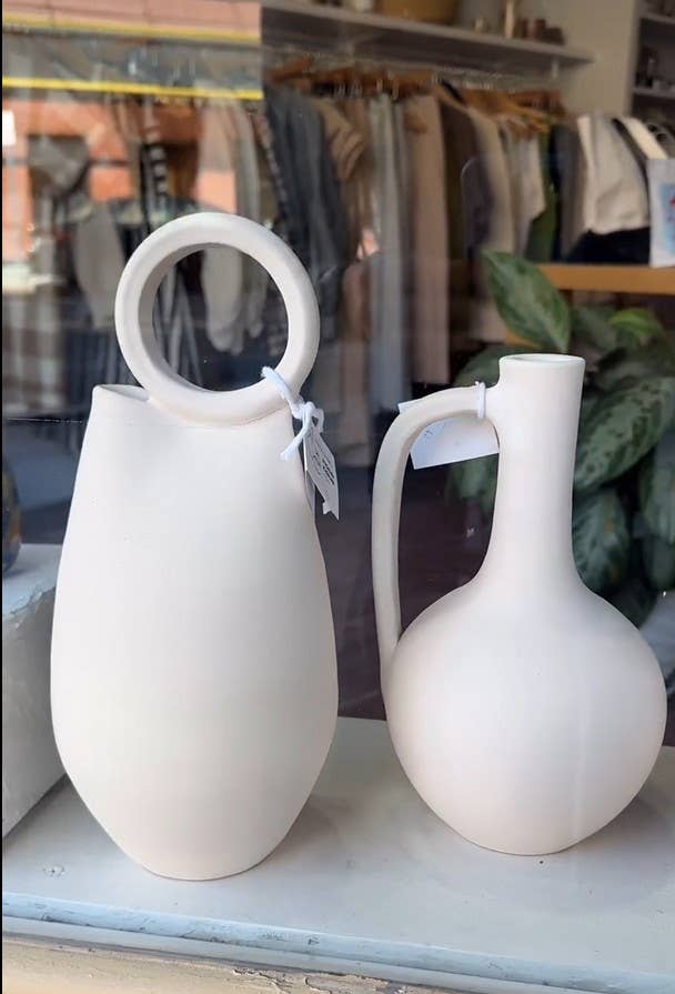 Traditional hoop vase.