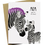 Mom Zebra Mother's Day Greeting Card