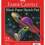 Black Paper Sketch Pad 25 Sheets, 9" x 12"