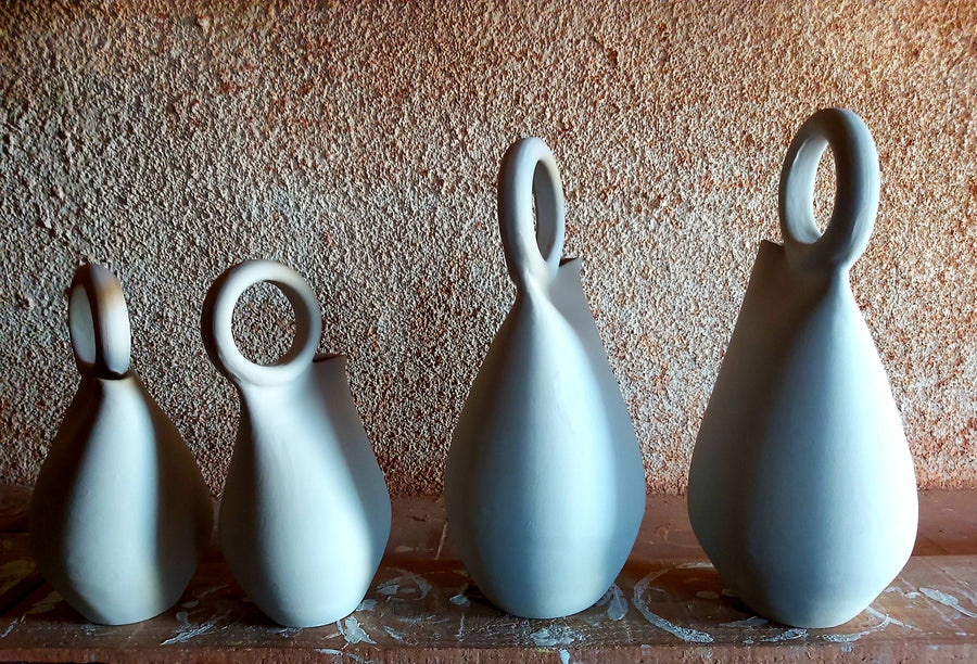 Traditional hoop vase.
