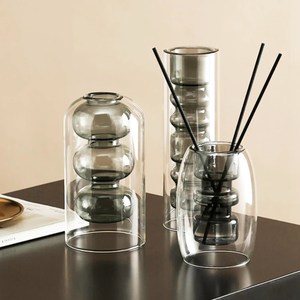 Nordic Hydroponic Colored Glass Vase: A