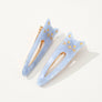Colorful Pointed Cat Face Barrette Hair Clip (Set of 2)