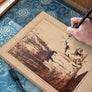 Arteza® Wood Canvas Panels Pack, 8" x 8", 5 pc.