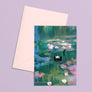 Clawed Monet Cat Card