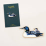 Lake & Loon Pin, Lake Lover Gifts, Nature Pins Bird Gifts