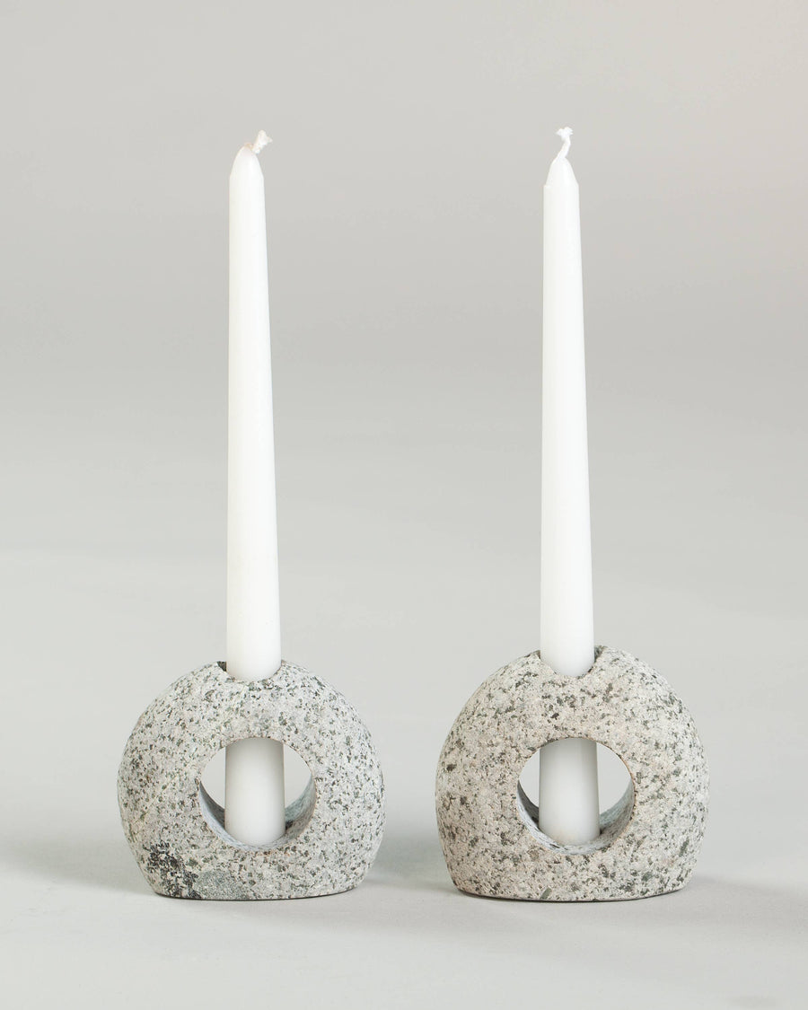 Silhouette Stone Candleholder