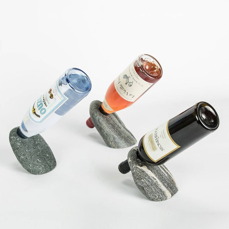 Stone Wine Bottle Balancer