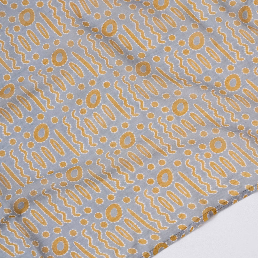 Palma Cloud Block Printed Scarf