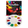 Pintar 12 Well Round Ceramic Watercolor Paint Palette Tray