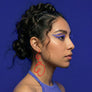 Linework Earrings Red 1