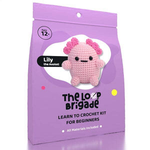The LOOP Brigade: DIY Mini Crochet Kit - Lily the Axolotl – Lewis
