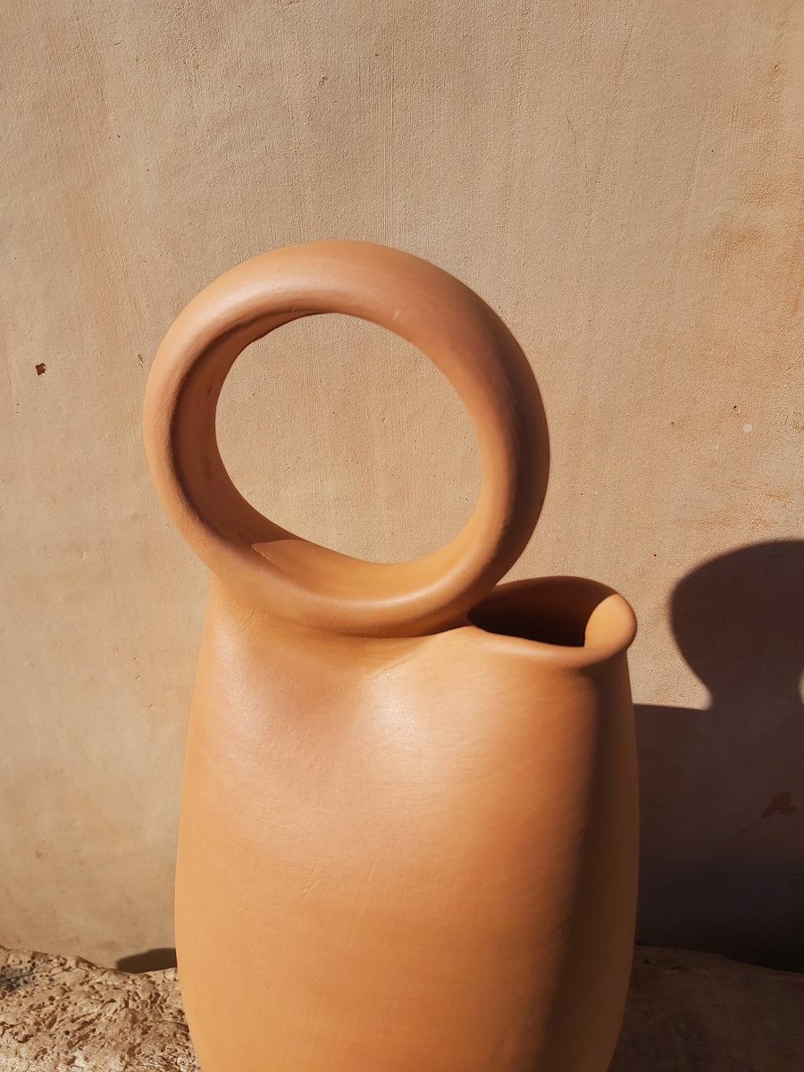 Traditional hoop vase.