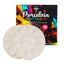 Pintar 12 Well Round Ceramic Watercolor Paint Palette Tray