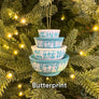 Mini Pyrex-Inspired Bowl Ornament | Retro Christmas Decor