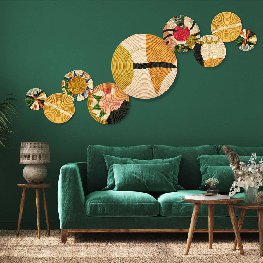 Seratonia Wall Plate - 21" Thistle
