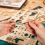 3D Laser Cut Wooden Puzzle: Steam Express