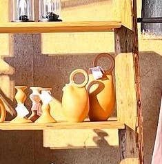 Traditional hoop vase.