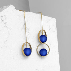 Callisto Earrings--Blues