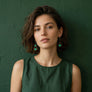 Callisto Earrings--Greens