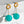 Ingo Earrings--Orange and Turquoise
