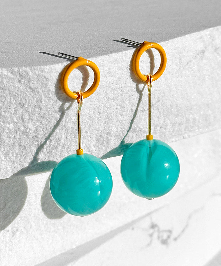 Ingo Earrings--Orange and Turquoise