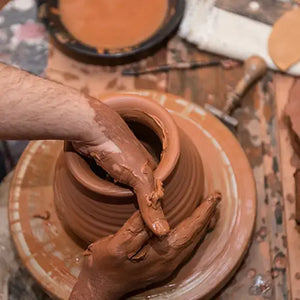 Traditional hoop vase.
