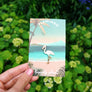 Pink Flamingo Bird Pin, Tropical Vacation Beach Gifts