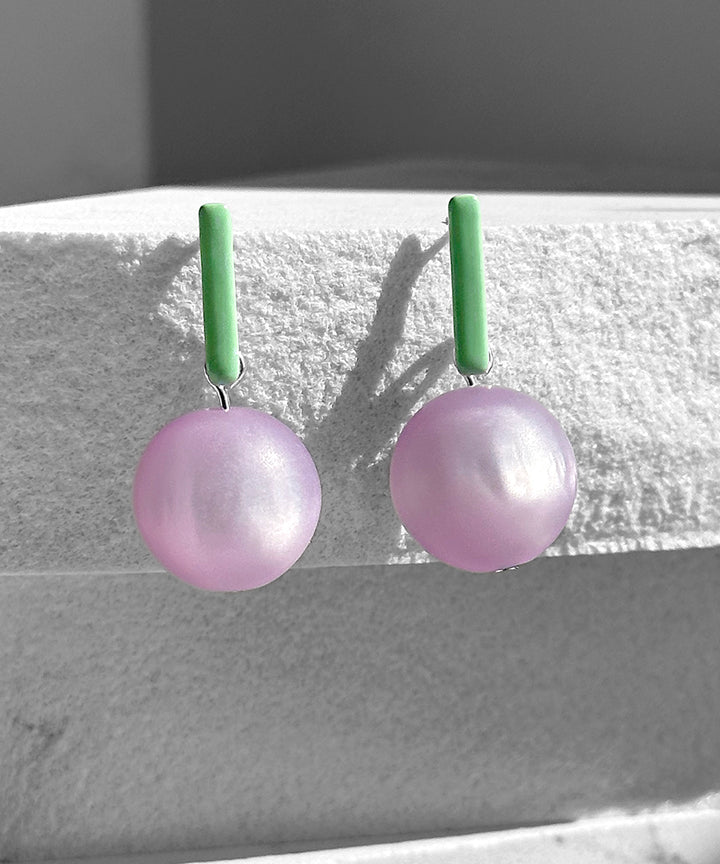 Aarnio Earrings Petite--Mint and Lavender