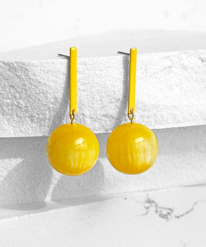Aarnio Earrings--Sunshine Yellow