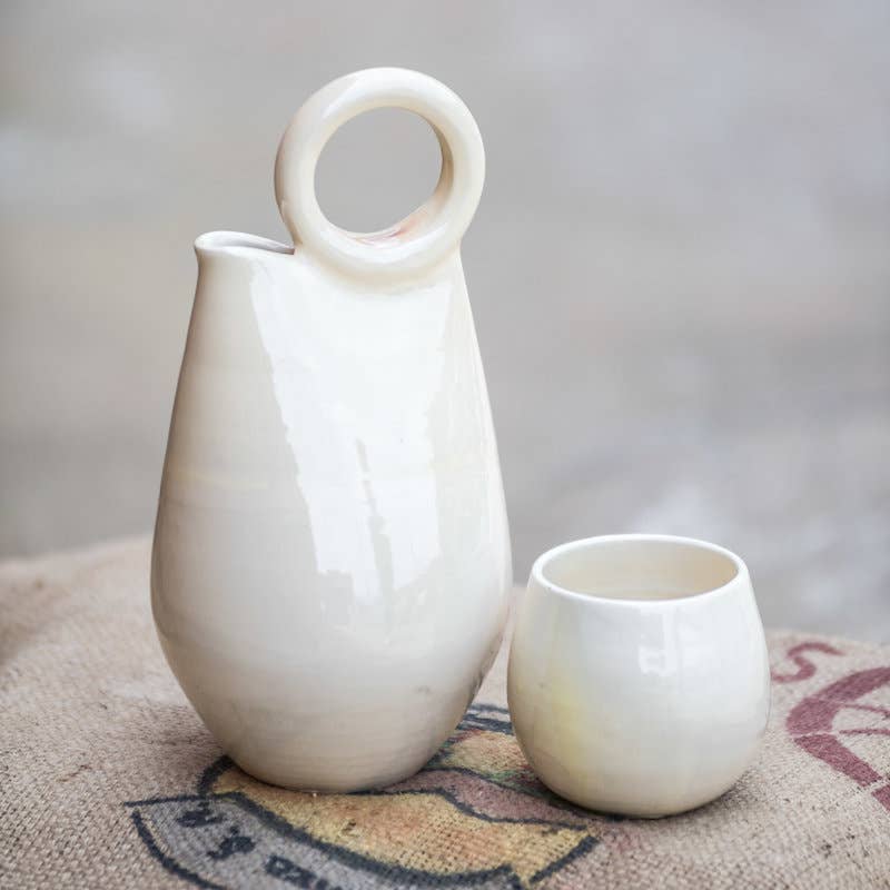 Traditional hoop vase.