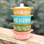 Pyrex-Inspired Gooseberry Casserole Ceramic Trinket Box