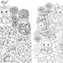 A Million Baby Animals Coloring Book by Lulu Mayo