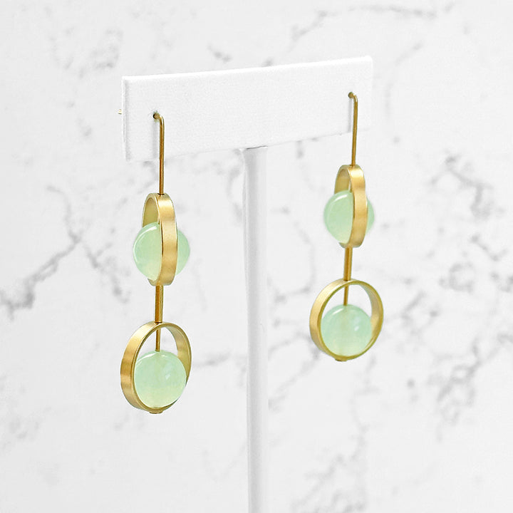 Ariel Earrings - Greens