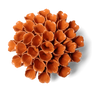 Ceramic Flower Wall Art Orange Unique Plant Accessories