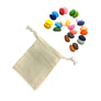 24 crayon rocks in a muslin bag  -On Sale!! LIMITED TIME!!!