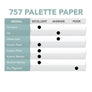 Borden & Riley® #757 Disposable Palette, 9x12 Pad