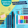 Creative Studio Try It Box Artist Dry Mediums Assortment