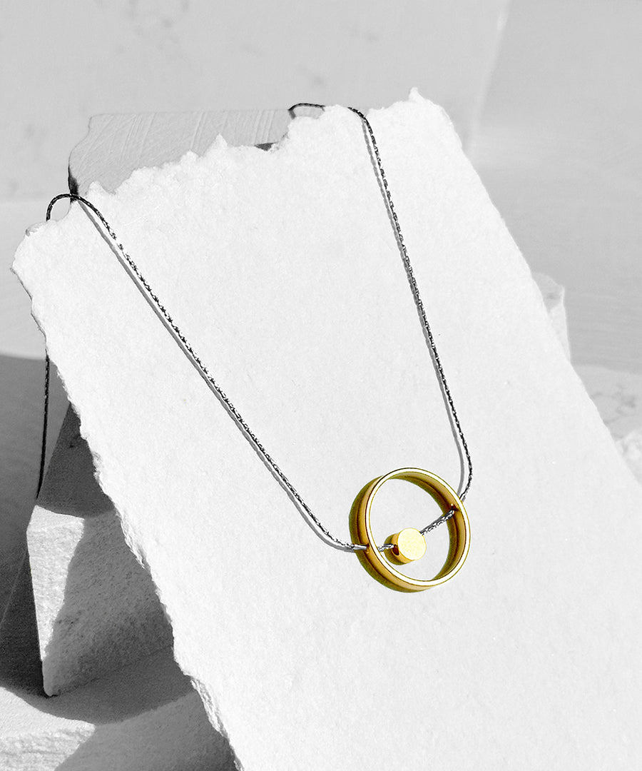 Circle and Dot Necklace