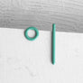 Circle and Stick Color Pop Earrings