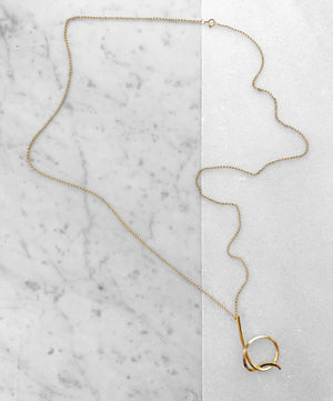 Long Cursive Necklace