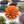 Ceramic Flower Wall Art Orange Unique Plant Accessories