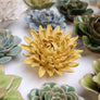 English Garden Ceramic Flowers With Keyhole For Hanging