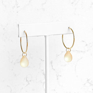 Drop Hoop Earrings