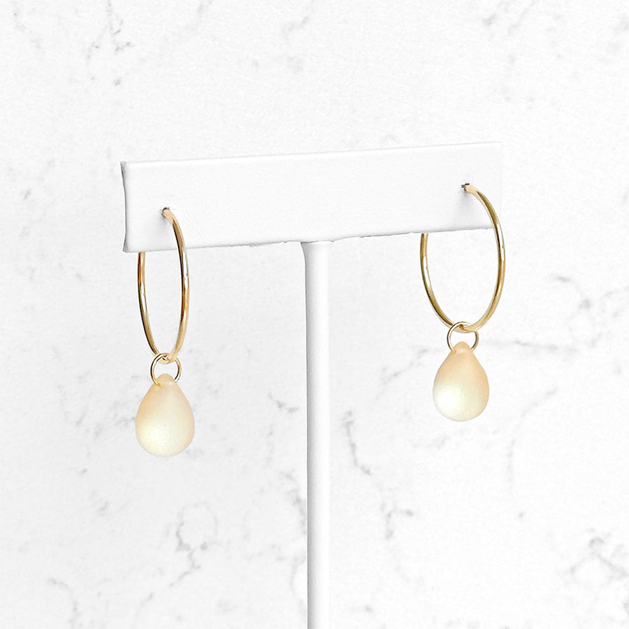 Drop Hoop Earrings