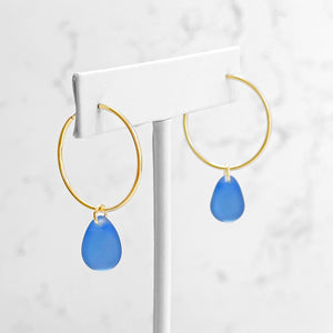 Drop Hoop Earrings