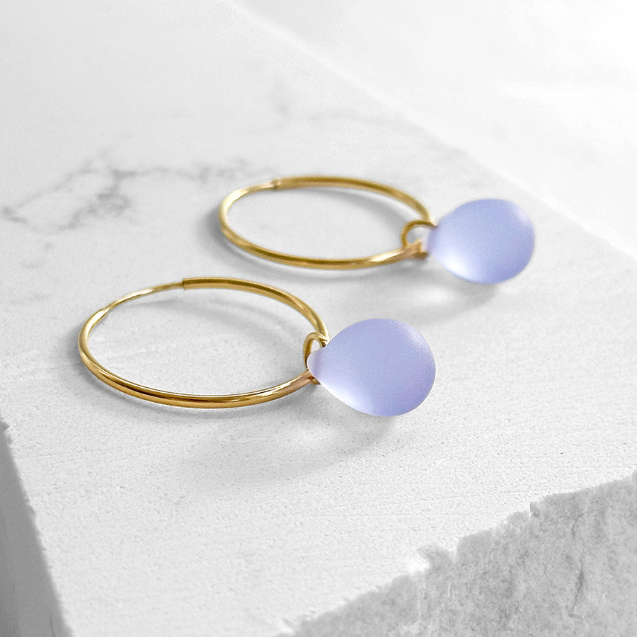 Drop Hoop Earrings