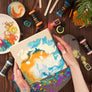 Arteza® Wood Canvas Panels Pack, 8" x 8", 5 pc.