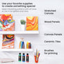 Arteza® Wood Canvas Panels Pack, 8" x 8", 5 pc.