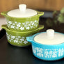 Pyrex-Inspired Spring Blossom Casserole Ceramic Trinket Box